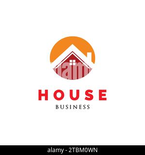 Initial Letter O House or Circle House Icon Logo Design Template Stock Vector