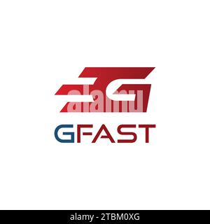 Initial letter G speed logo design inspiration Stock Vector