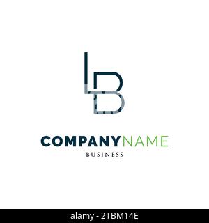 Initial Letter LB Icon Logo Design Template Stock Vector