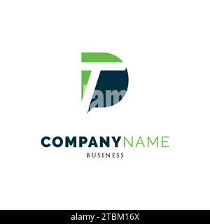Initial Letter DT Icon Logo Design Template Stock Vector