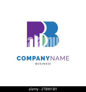 Initial Letter BB Chart Statistics Icon Logo Design Template Stock Vector