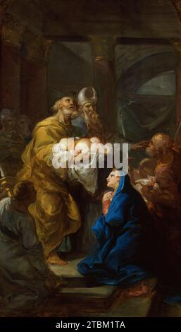 Presentation of Christ in the Temple, between 1745 and 1746. Stock Photo