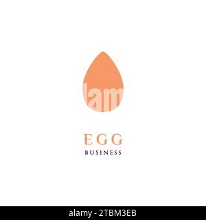 Egg Icon Logo Design Template Stock Vector