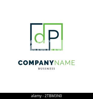 Initial Letter DP House Icon Logo Design Template Stock Vector