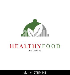 Healthy Food Icon Logo Design Template Stock Vector