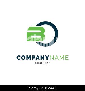 Initial Letter BO Icon Logo Design Template Stock Vector