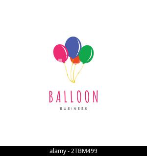 Balloon icon vector logo template illustration design Stock Vector