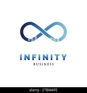 Infinity Icon Logo Design Template Stock Vector