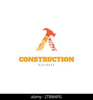 Initial letter A construction repair icon logo design inspiration Stock Vector
