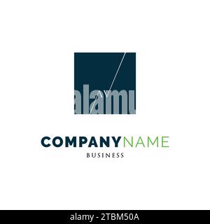 Initial Letter AV Icon Logo Design Template Stock Vector