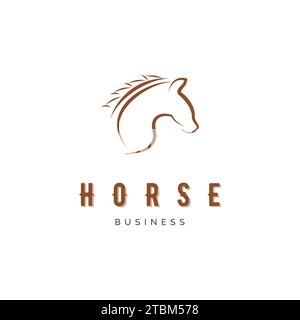 Horse icon vector logo template illustration design Stock Vector