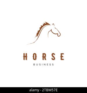 Horse icon vector logo template illustration design Stock Vector