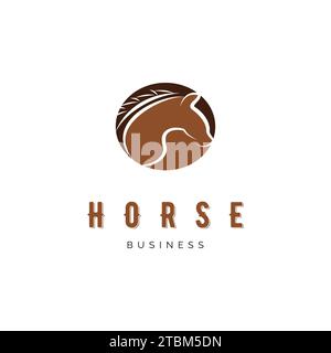 Horse icon vector logo template illustration design Stock Vector