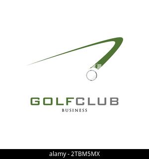 Golf Club Icon Logo Design Template Stock Vector