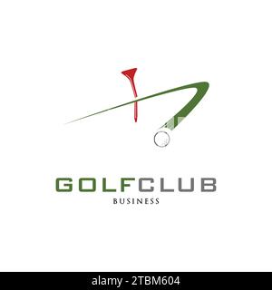 Golf Club Icon Logo Design Template Stock Vector