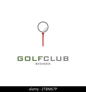Golf Club Icon Logo Design Template Stock Vector