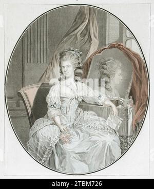 Mademoiselle du T..., 1779. Stock Photo