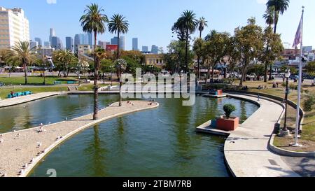 Stock drone photos of Los Angeles California Stock Photo