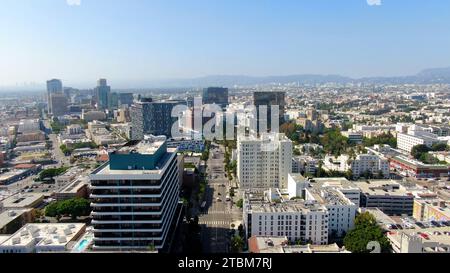 Stock drone photos of Los Angeles California Stock Photo