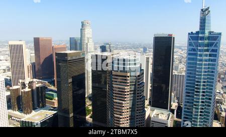 Stock drone photos of Los Angeles California Stock Photo