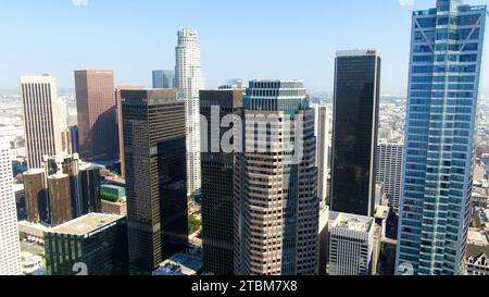 Stock drone photos of Los Angeles California Stock Photo