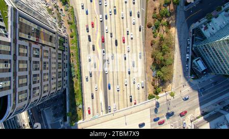 Stock drone photos of Los Angeles California Stock Photo