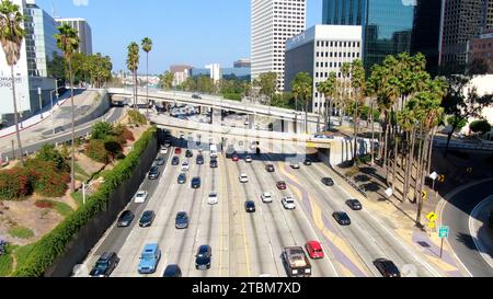 Stock drone photos of Los Angeles California Stock Photo