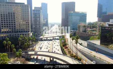 Stock drone photos of Los Angeles California Stock Photo