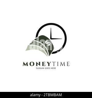 Money Time Icon Vector Logo Template Illustration Design Stock Vector
