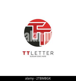 Initial Letter TT Icon Vector Logo Template Illustration Design Stock Vector