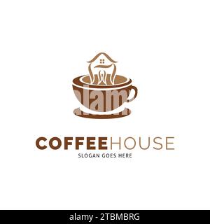 Coffee House Icon Vector Logo Template Illustration Design Stock Vector