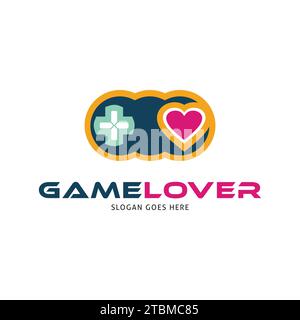 Game Lover Icon Vector Logo Template Illustration Design Stock Vector