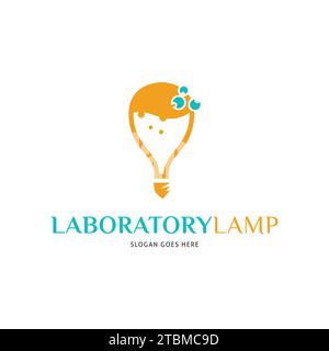 Laboratory Lamp Icon Vector Logo Template Illustration Design Stock Vector