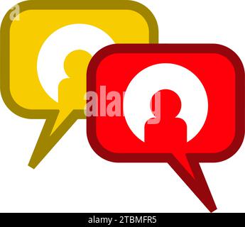 is a symbol that symbolizes chat, conversation or communication Stock Vector