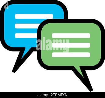 is a symbol that symbolizes chat, conversation or communication Stock Vector