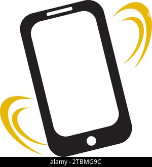 is a symbol that symbolizes the technology, smartphones, communications, notifications and messages Stock Vector