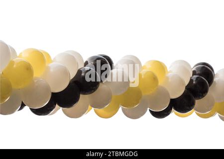 Bunch of balloons isolated on white background for birthday and party Stock Photo