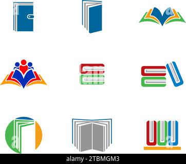 is a symbol in the form of a book symbolizing lessons, learning or education Stock Vector