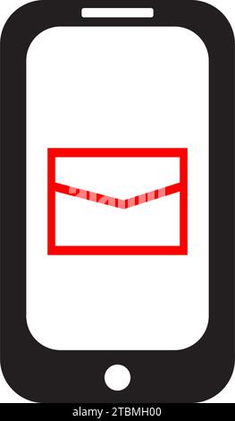 is a symbol that symbolizes the technology, smartphone, communication and messaging Stock Vector