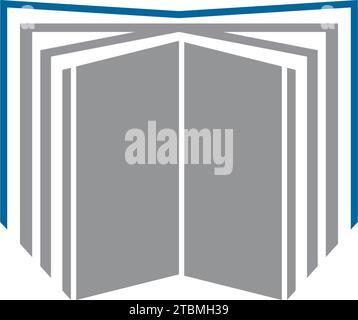 is a symbol in the form of a book symbolizing lessons, learning or education Stock Vector