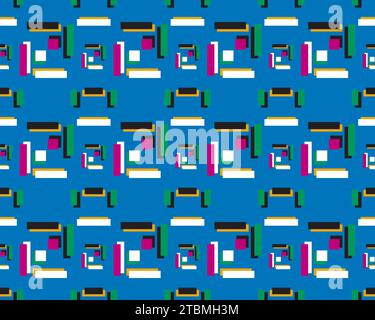 is the art of combining objects so that it becomes a form of pattern background Stock Vector