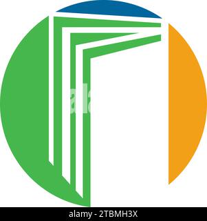 is a symbol in the form of a book symbolizing lessons, learning or education Stock Vector