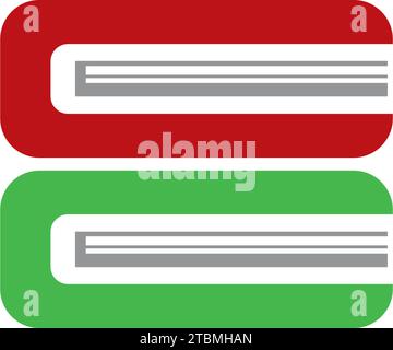 is a symbol in the form of a book symbolizing lessons, learning or education Stock Vector