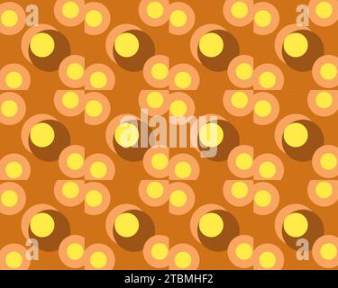 is the art of combining objects so that it becomes a form of pattern background Stock Vector