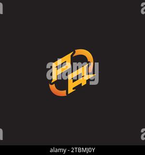 AP combination letter unique initials logo esport for gaming team, youtube, twitch Stock Vector