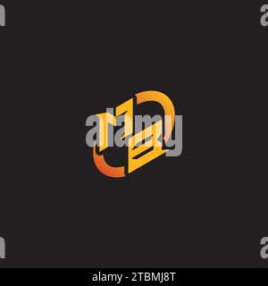 BM combination letter unique initials logo esport for gaming team, youtube, twitch Stock Vector