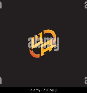 AU combination letter unique initials logo esport for gaming team, youtube, twitch Stock Vector