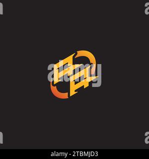 AA combination letter unique initials logo esport for gaming team, youtube, twitch Stock Vector