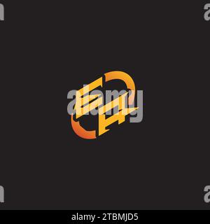 AE combination letter unique initials logo esport for gaming team, youtube, twitch Stock Vector