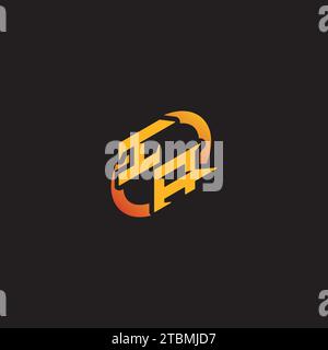 AI combination letter unique initials logo esport for gaming team, youtube, twitch Stock Vector